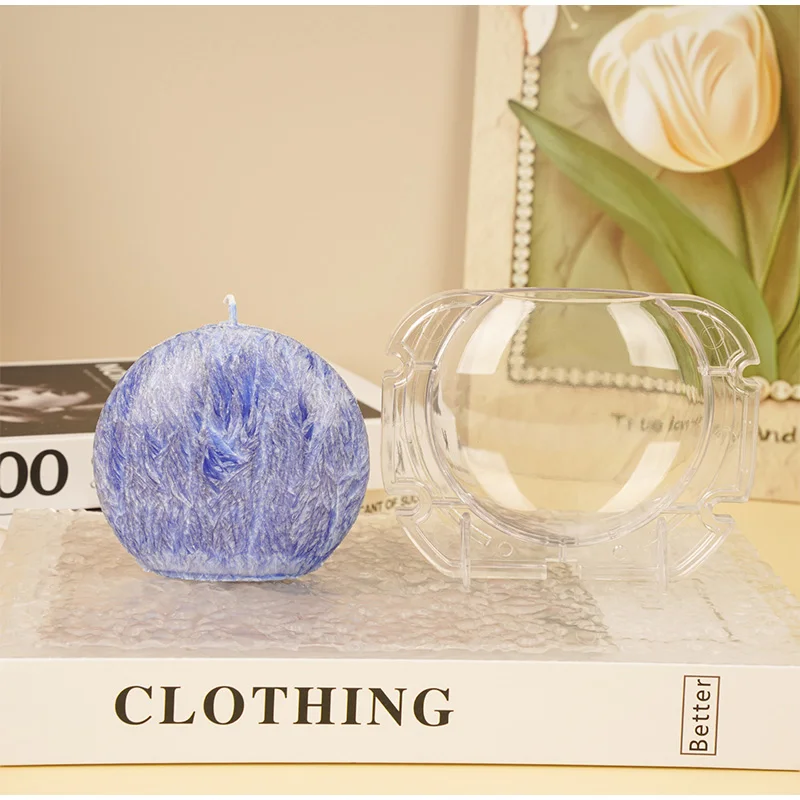 

Oblate Spherical Candle Mold DIY Acrylic Mould Moon Planet Oblate Ball Series Candle Supplies Acrylic Molds Kit handmade Gift
