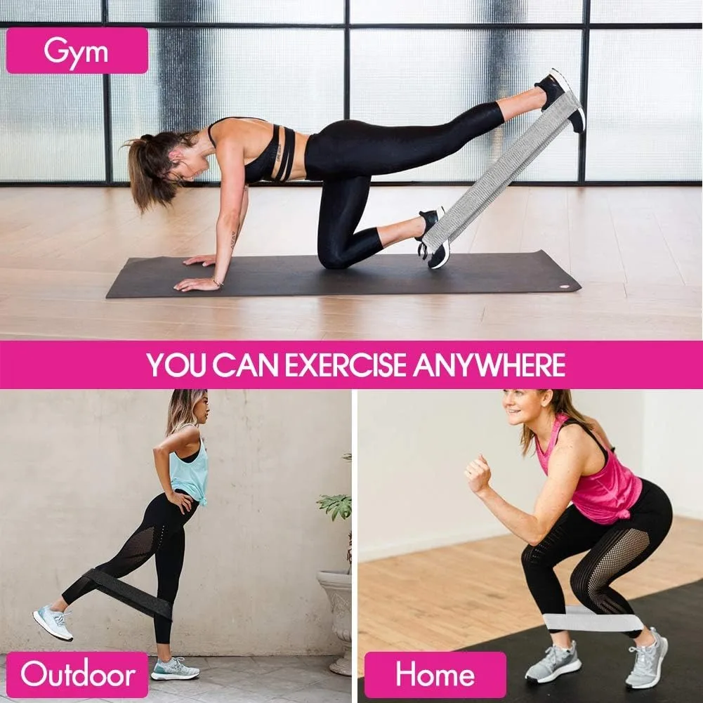 สายรัดความต้านทาน, สายรัดออกกำลังกายผ้าสำหรับผู้หญิงและผู้ชาย, สายรัดต้านทานบูตี้ผ้า, สายรัดสควอทหนาสำหรับก้น/ขา/ต้นขา