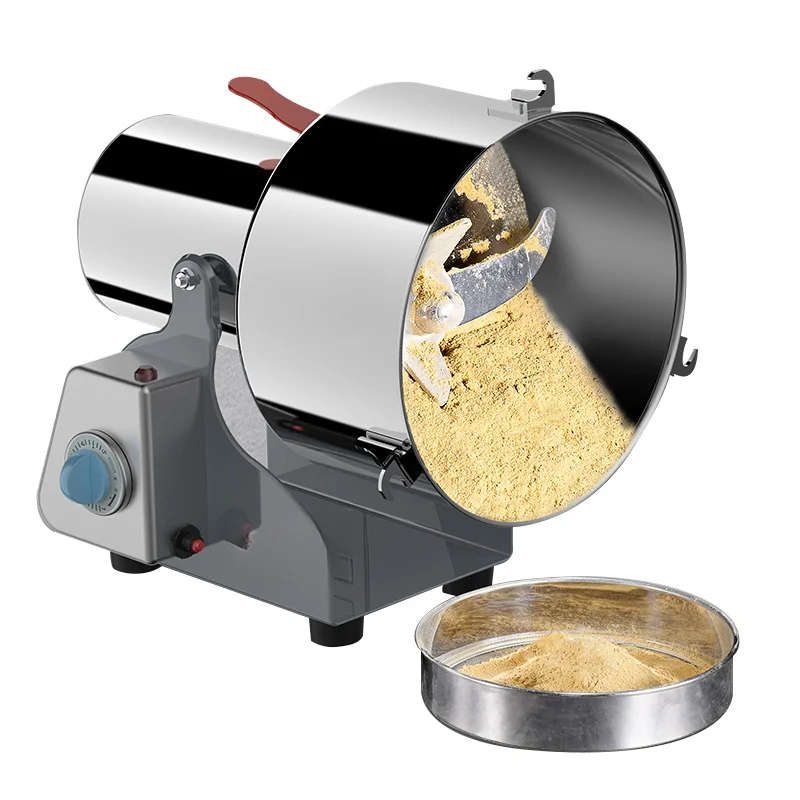 4500g Large Capacity Grain Flour Mill Dry Spice Grinder Pulverizer Powder Grinding Machines For Herbs Grains Coffee Bean