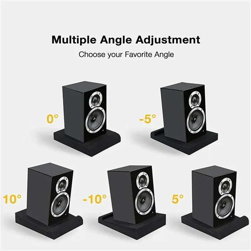 Studio Monitor Isolation Desktop Speaker Acoustic Foam Pads High-density Sponge Blocks Sound Cotton Speaker Accessories 1 Set