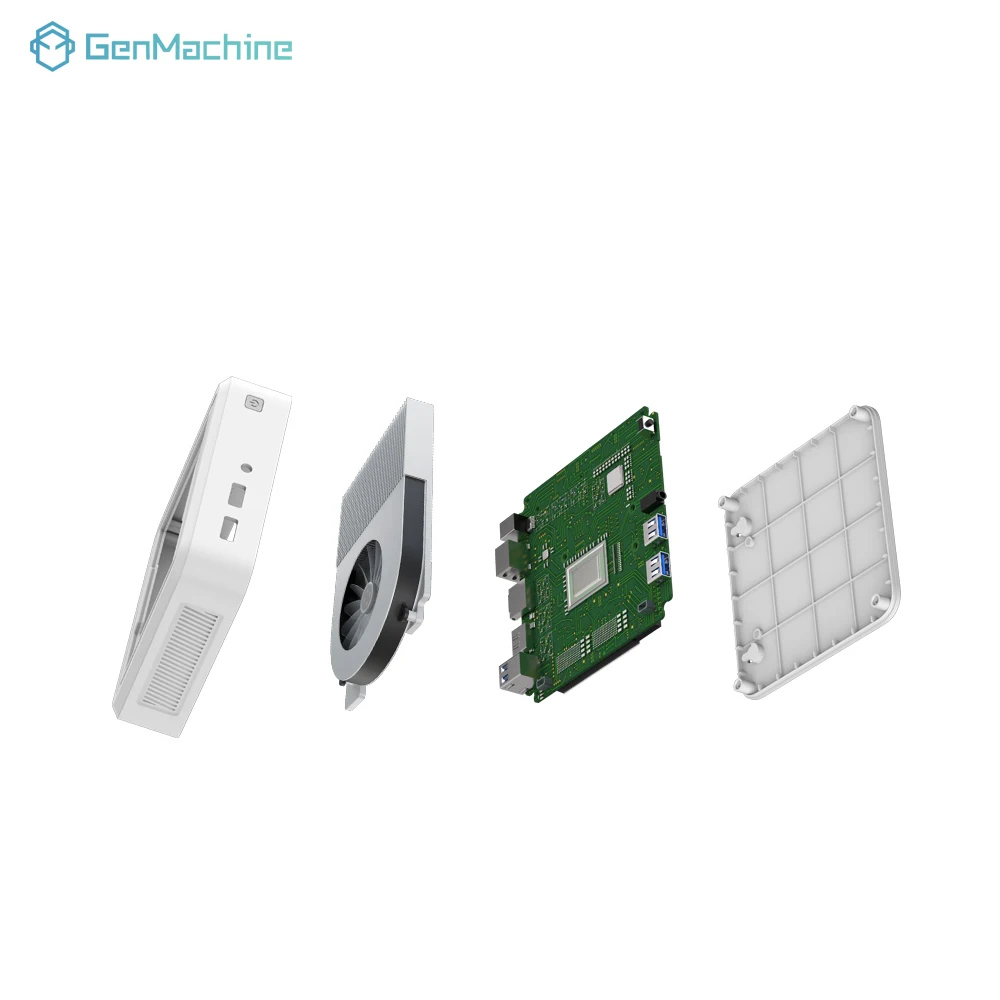 Genmachine AMD Li2000 2500U 2700U 3550H 3750H Mini PC Windows 11 DDR4 3200Mhz M..2 2280 NVME Wifi5 Bluetooth 4.2 PC da gioco