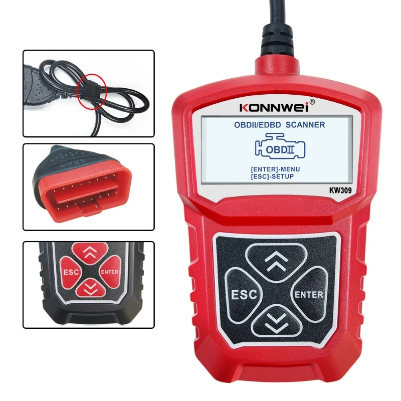 

Hot Sales 12V OBD2 Auto Maintenance Scan Tool Car Fault Diagnosis Instrument OBD II Scanner Seven Languages Readers Tools