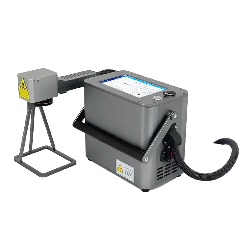 

JUNFEI OEM HandHeld Fiber Laser Machine Metal Marker 30W 50W Small Size Portable For Car Accessories Engraving Machine On Code