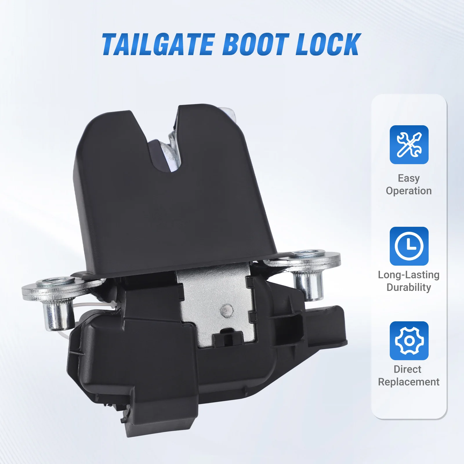 Tailgate Trunk Latch Mechanism Trunk Door Lock Actuator Fit for Skoda Fabia Roomster 2006-2015 5J0827501D 5J0827501B 5J0827501C 3