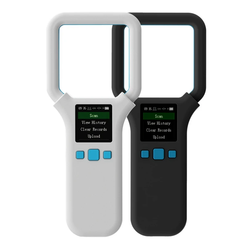 JAJA Tier-RFID-Lesegerät 134,2 kHz/125 kHz Haustier-ID-Scanner Tier-Tag-Lesegerät Bluetooth-Handheld-Mini-Scanner für Hund, Katze, Pferd