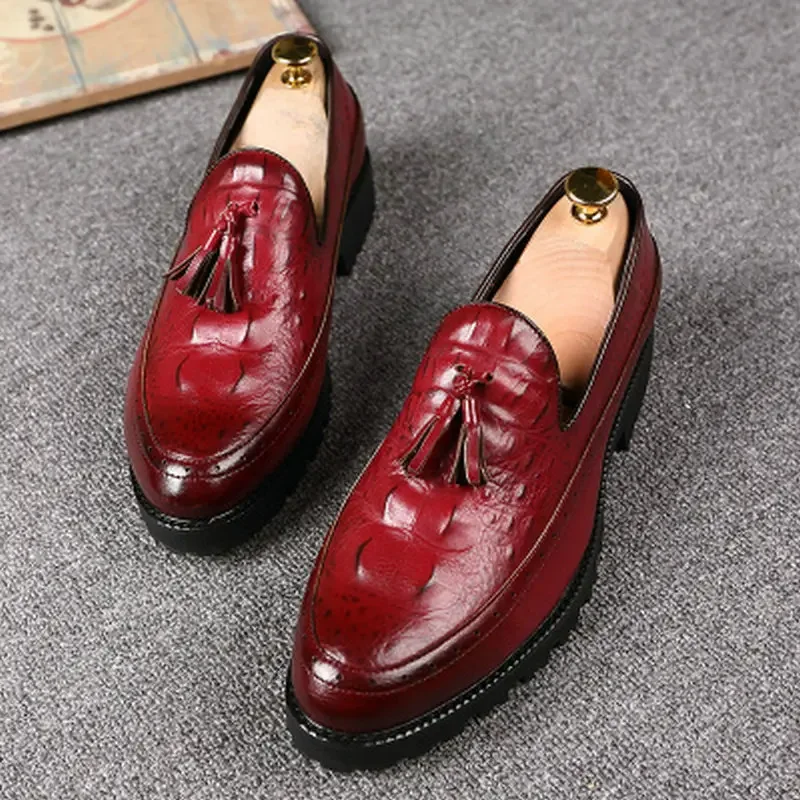 strapless open back dress Classic Penny Leather Red Loafer For Men main image 1