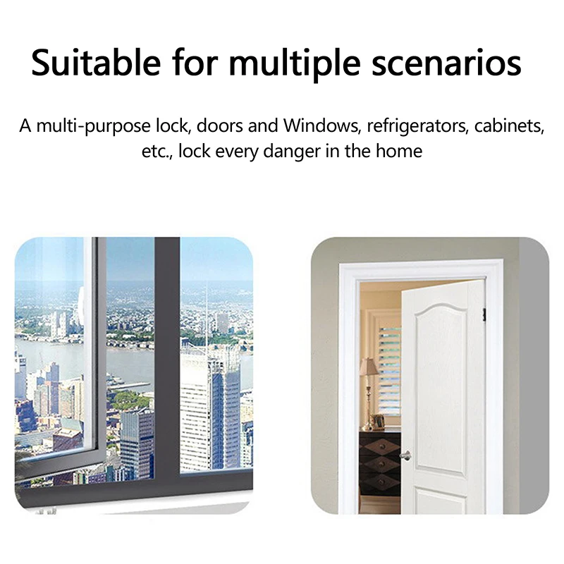 Child Safety Locks Upgraded Adjustable Window Limiters Door Locks Refrigerator Locks Keep Children Safe