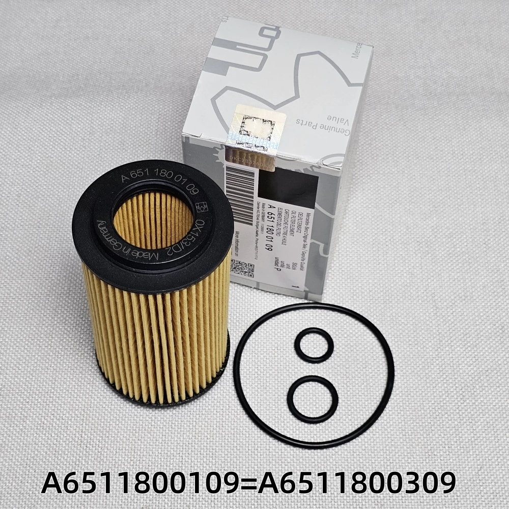 

Car Oil Filter A6511800109 For Mercedes Benz W204 W205 W212 A180 B200 C200 E220 E250 CDI CLA GLA GLC GLK OM651 Engine