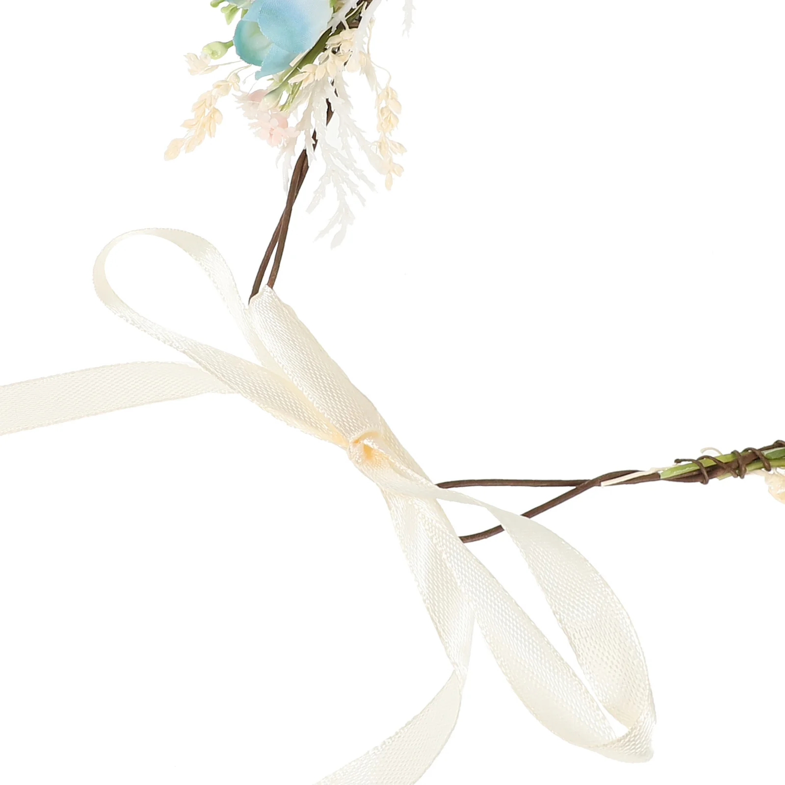 

Floral Headb Women Hair Accessories Rose Headpiece Crown Wedding Bridal Party Flower Girl Decorations Adjustable Size Bohemian