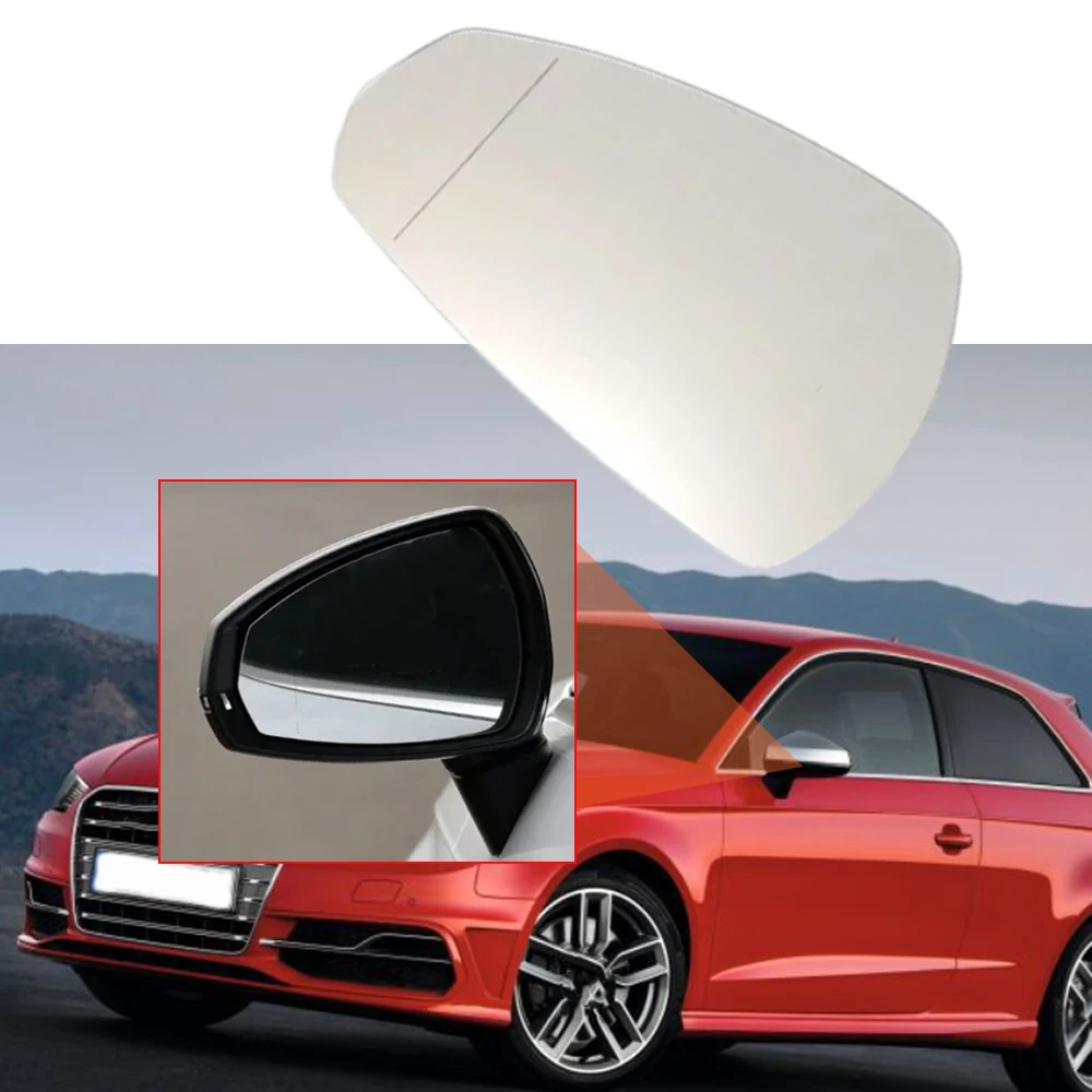 

Heating Side Mirror Glass Lens Door Wing Rear View Mirror Glass for Audi A3 S3 RS3 2013 2014 2015-2020 8V0857535D 8V0857536D