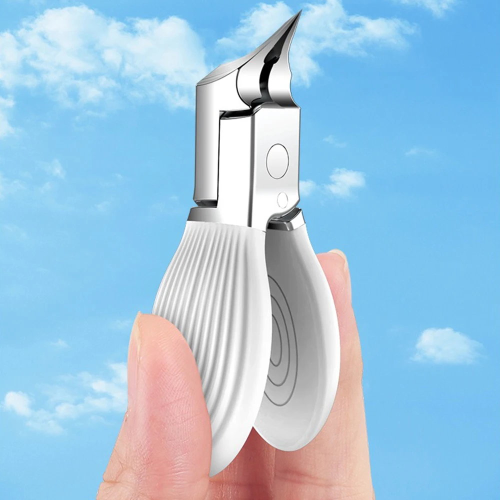 

Nail Scissor Thick Toenail Cuticle Nipper Ingrown Nail Cutter Anti-Splash Curved Clippers Nail Care Tool Stainless Steel Shears