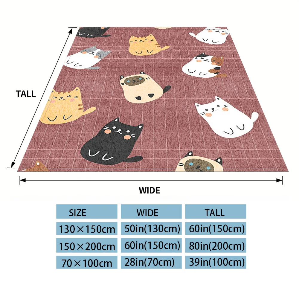 Kitten Group Nap Blanket,Flannel Blanket,Suitable For Sofas,Beds,Cars,Rooms,Offices,Camping,Exquisite Gift Blankets