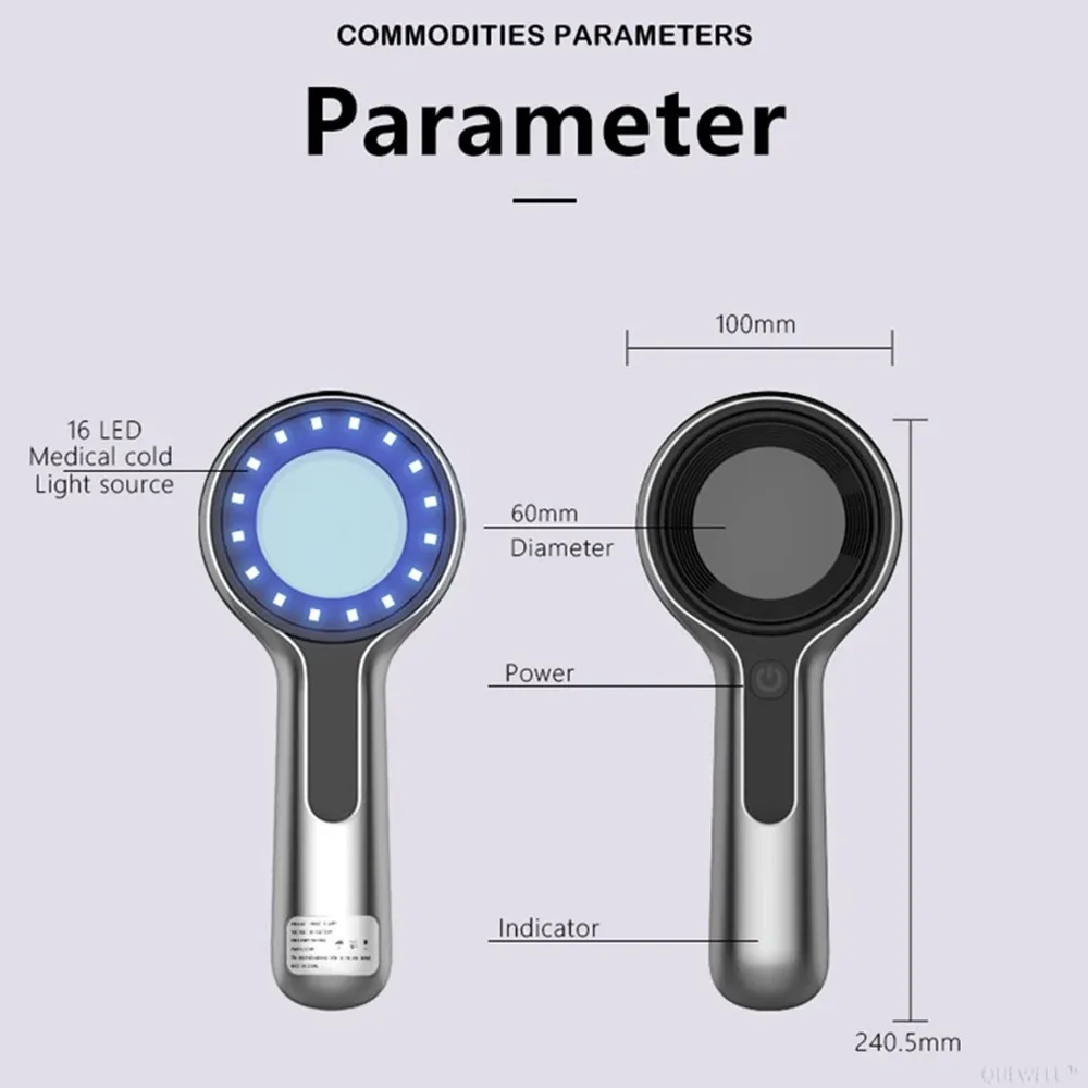 피부를위한 새로운 우드 램프 스킨 분석기 뷰티 페이셜 테스트를위한 UV 확대 우드 램프 라이트 스킨 분석 감지 스킨 케어