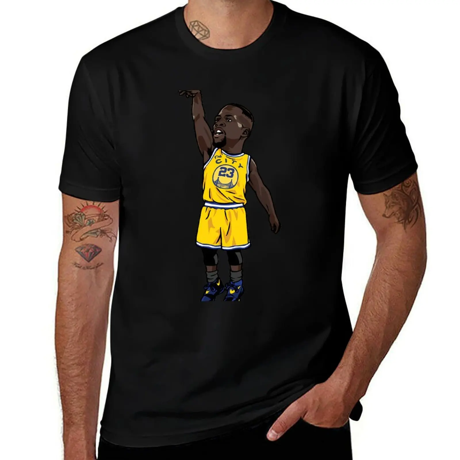 Draymond Green 23 Draw Chibi T-Shirt Casual Pattern Print Tee Shirt T-Shirt