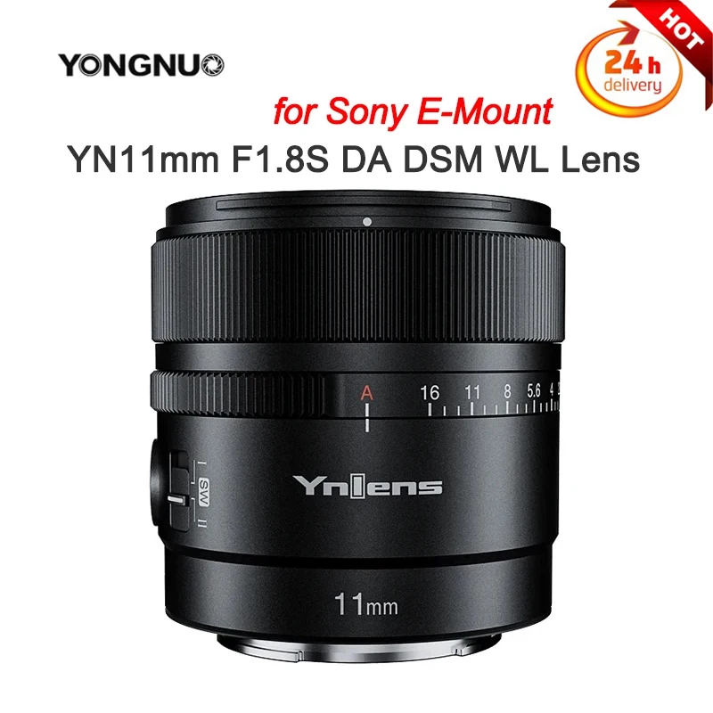 

Объективы YONGNUO YN11 мм F1.8S DA DSM WL с дистанционным управлением 11 мм для Sony E-Mount A6300 A6400 A6500 NEX7 фоторамка AF