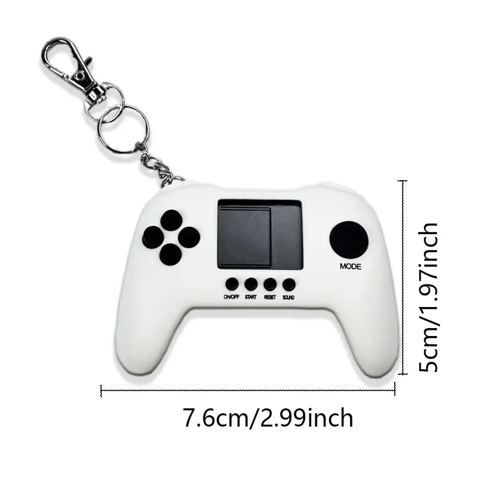 GAMINJA GC61 مشغلات الألعاب المحمولة الصغيرة آلة وحدة تحكم ألعاب الجيب المدمج في ألعاب الرجعية تستخدم لحامل حلقة سلسلة المفاتيح