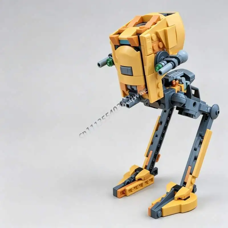 237 Parts Walker MOC Sci-Fi Robot Building Blocks Model DIY Creative Assembly Educational Toy Popular Collectible Display Gifts