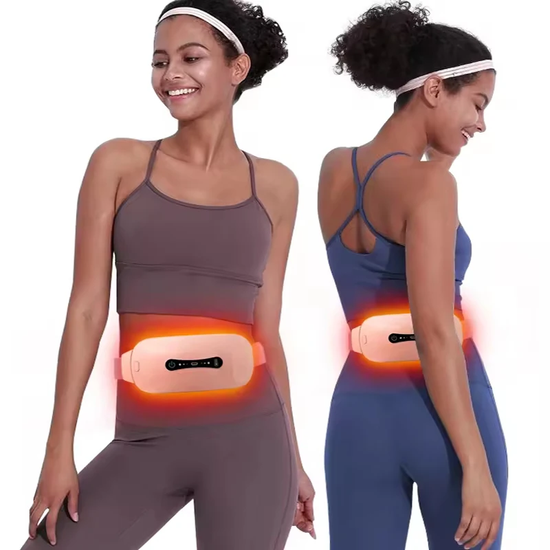 

Rechargeable Cordless Menstrual Heating Massage Pad Cramp Care Graphene Thermal Pad Waist Heating Belt for Period Pain Relief