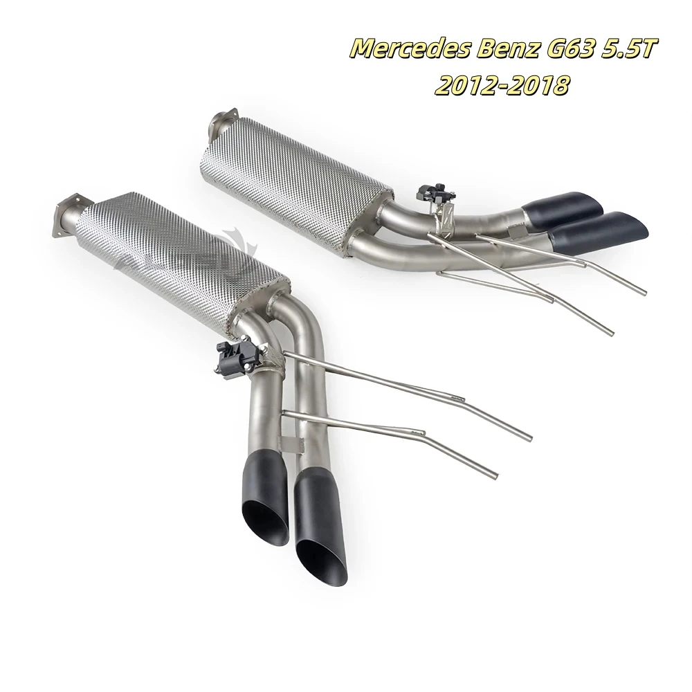 

High Performance cat Back Exhaust System Muffler for Mercedes Benz G63 5.5T 2012-2018 Stainless Exhaust Pipe Carbon Fiber Tip