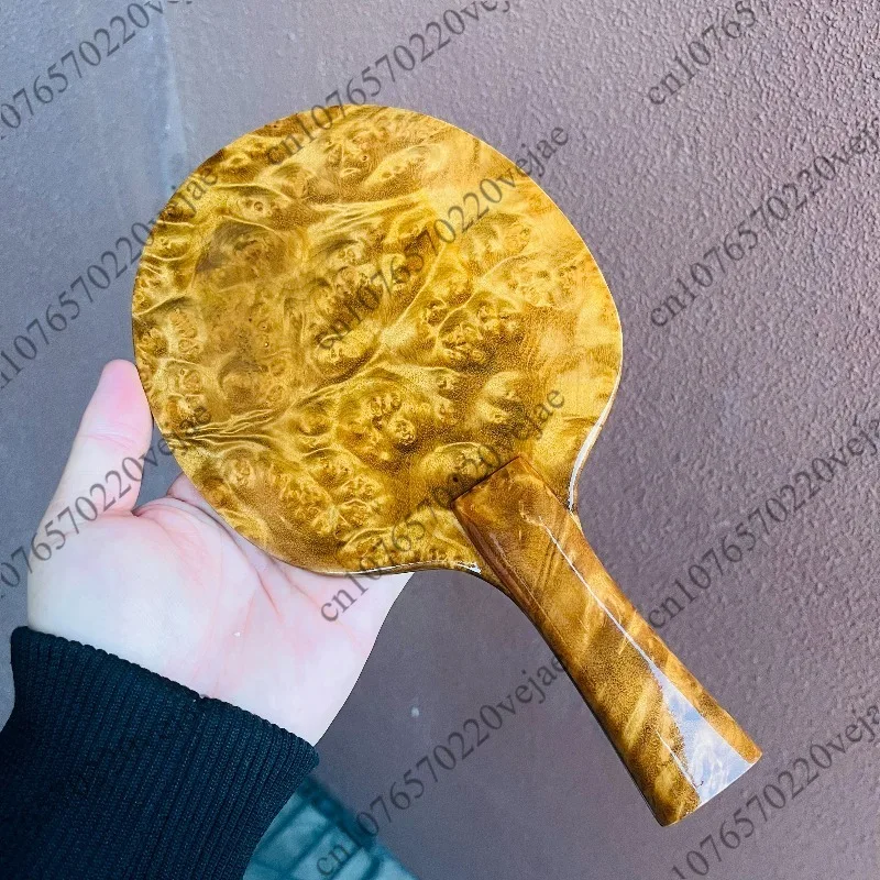 

Golden nanmu nanmu table tennis racket baseplate horizontal racket straight racket pure wood full-page special