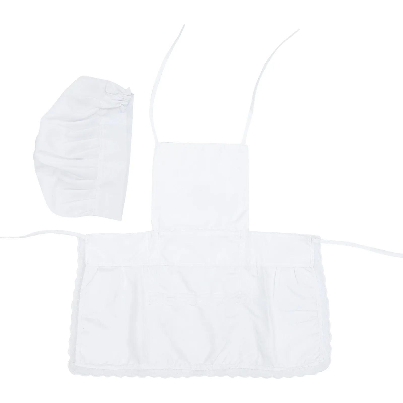 Chef Costume Set with Hat and Apron for Photography – Breathable Premium Outfit