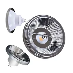 10W 15W COB LED Bulb Lamp Spotlight Dimmable Recessed Downlight AR111 QR111 G53 12V AC85-265V Indoor Lighting