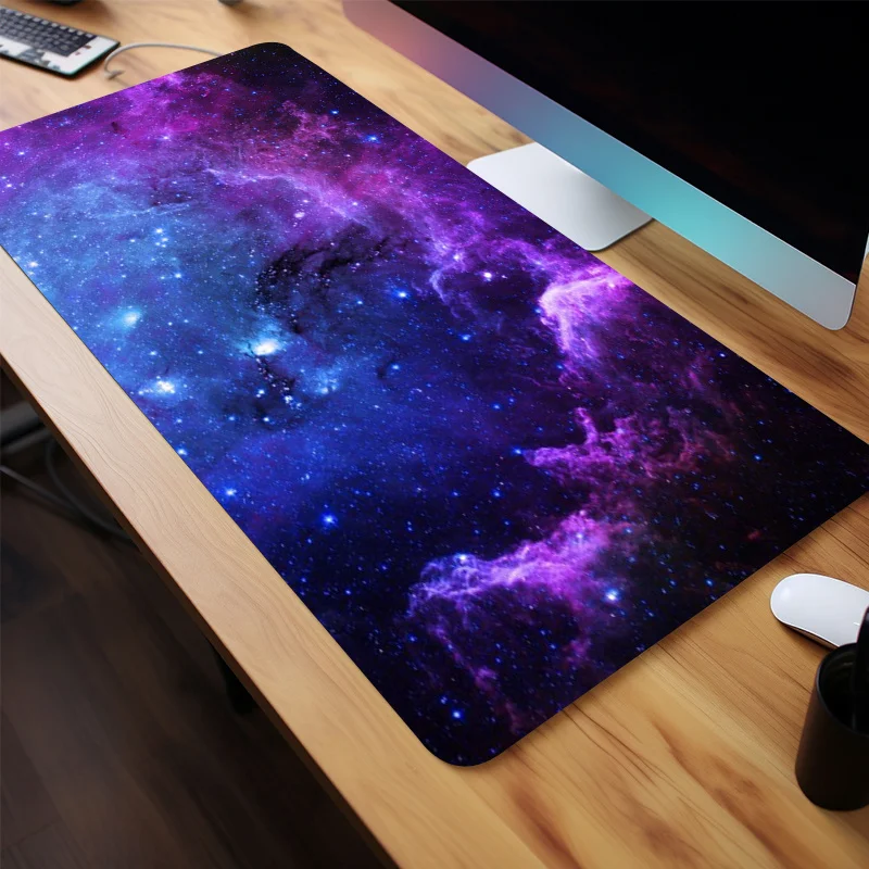 아스트랄 게이밍 마우스 패드 대형 마우스 패드 책상용 마우스 패드 가정용 사무실용 게이밍 블루 갤럭시 사무용품 최저가 상품