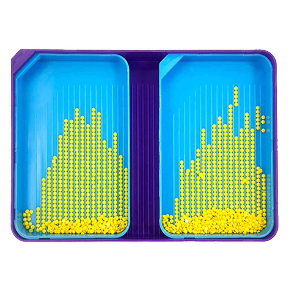 3/4 комплекта, набор лотков со стразами, большие алмазные художественные лотки для рисования, сортировочные лотки для бисера, алмазные художественные аксессуары для рукоделия