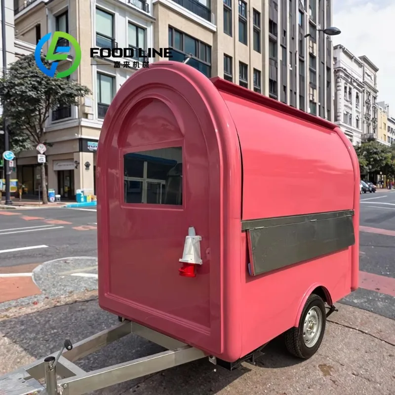 

Customized Mobile Food Cart for Car Food Truck Operations Hamburger Restaurant Equipment Caravan Trailer