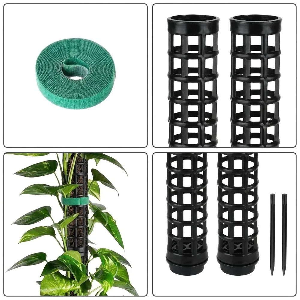 Stackable Plastic Plant Support for Climbing Plants Enables Gradual Height Increase as Vines Grow Without Frequent Replacement