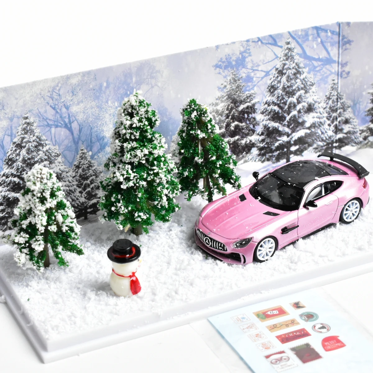 Funciona bem 1:64 GTR Natal Diecast Model Car