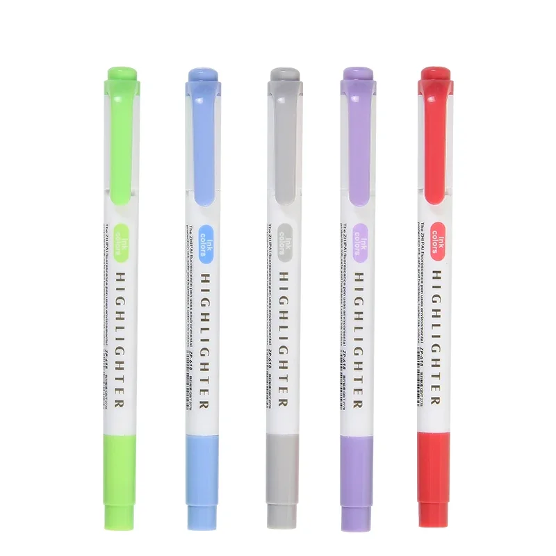 Light Color Department Double Head 25 Color Fluorescent Marker Student Stationery Hand Book Marker Highlighter Pen
