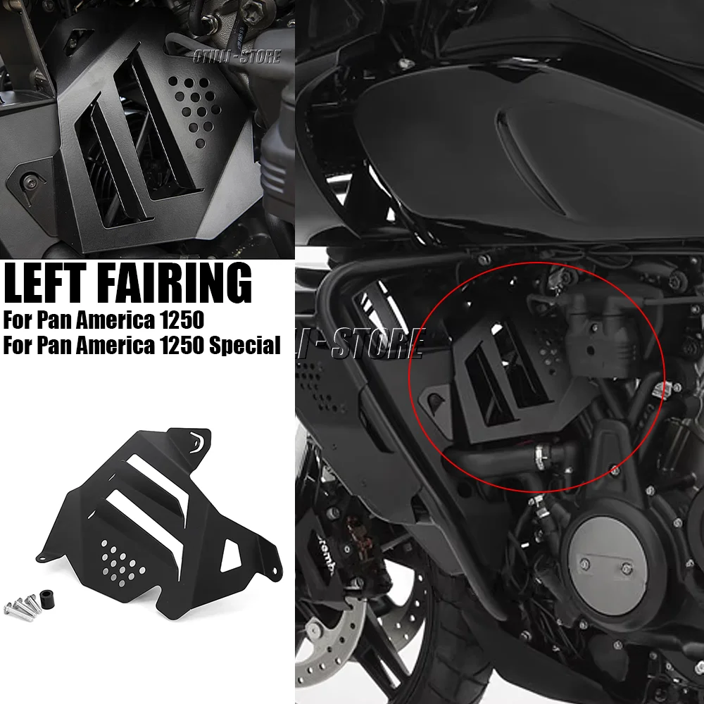 

Motorcycle Modification Accessories Left Side Fairing Guard Engine Side Cover For Pan America 1250 Special 1250S PA1250 PA1250S