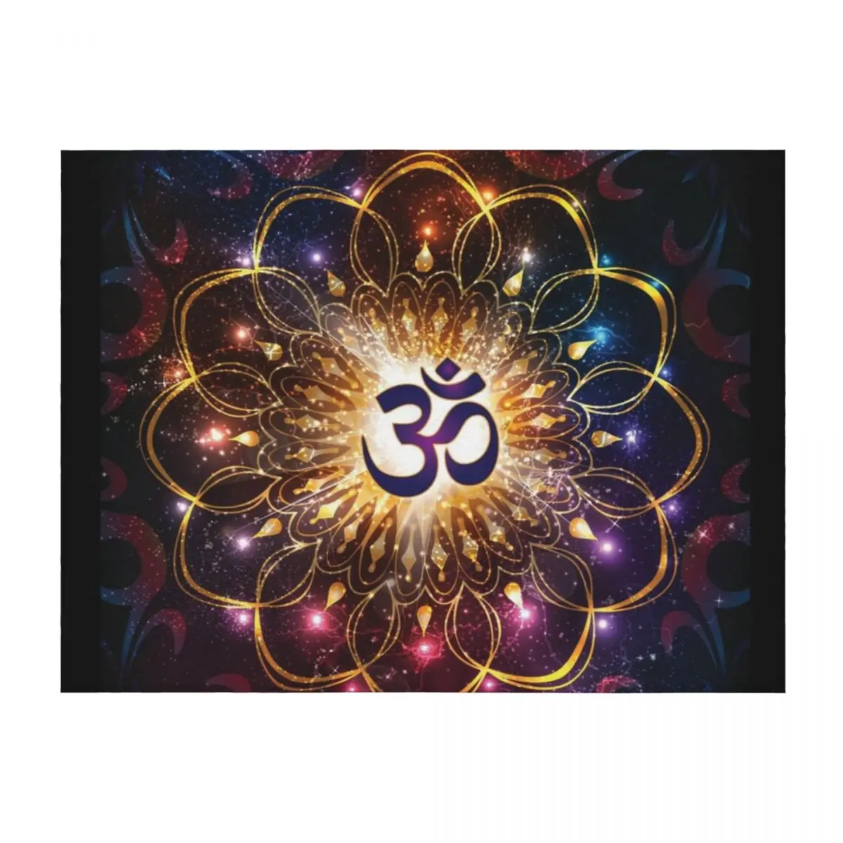 

The higher power of Om - sacred geometry Throw Blanket Cute Plaid Picnic Baby Blankets For Baby Blankets