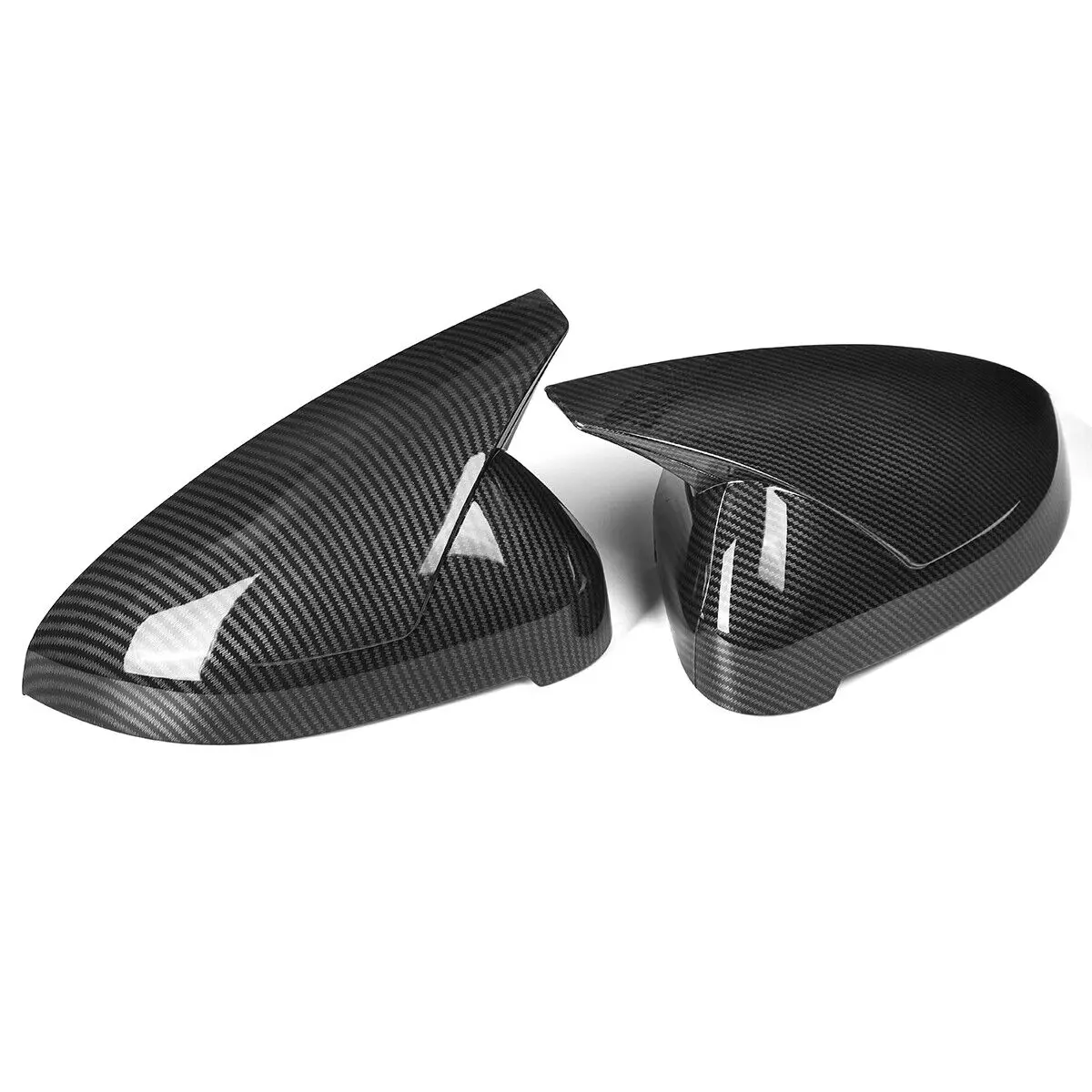 

2XCarbon Look Car Side Mirror Cover Cap 8W1857409T9B9,For Audi A4 A5 S4 S5 B9 17-21 Add On Rear View Mirror Cover NO Lane Assist