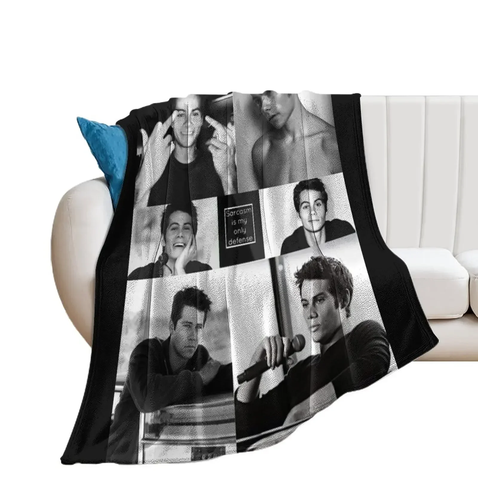 

Dylan O'Brien Throw Blanket for sofa Sofa Bed Thermal Blankets