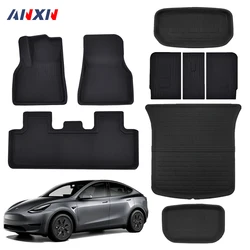 Floor Mats for Tesla 2017 - 2025 Model Y Juniper Model 3 Highland XPE Mats All Weather Waterproof Trunk Cargo Liner Accessories