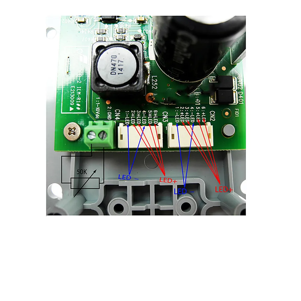 

Constant-current Replacement 3-28V DC LED Driver for Panel Light0-1.52A Adjustable