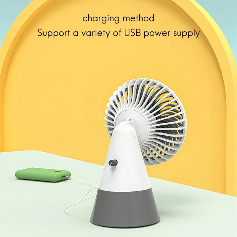 Sothing Desktop Fan Rainforest Version Mini Fan Rechargeable Handheld Super Wind Silent Fan Cooler For Home