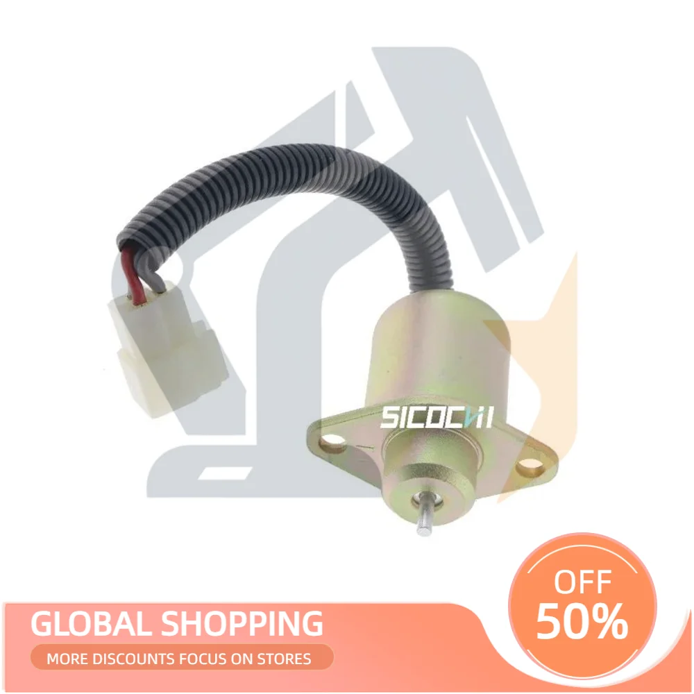 

For Kubota D1005 Flameout Solenoid Valve 17454-60014 17454-60011 16616-60010