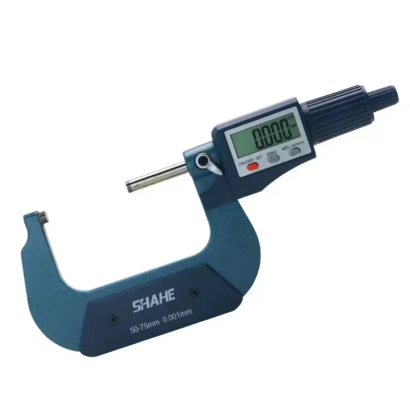 Shahe 50-75 mm 0.001 mm Electronic Outside Micrometer With Retail Box Micron Outside Micrometer 50-75 mm