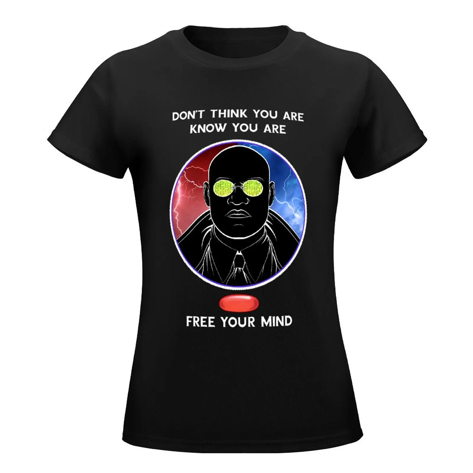 Free Your Mind Classic For Sale Round Neck T-shirt Sport Tshirt Funny Graphic Joke Aactivity Competition
