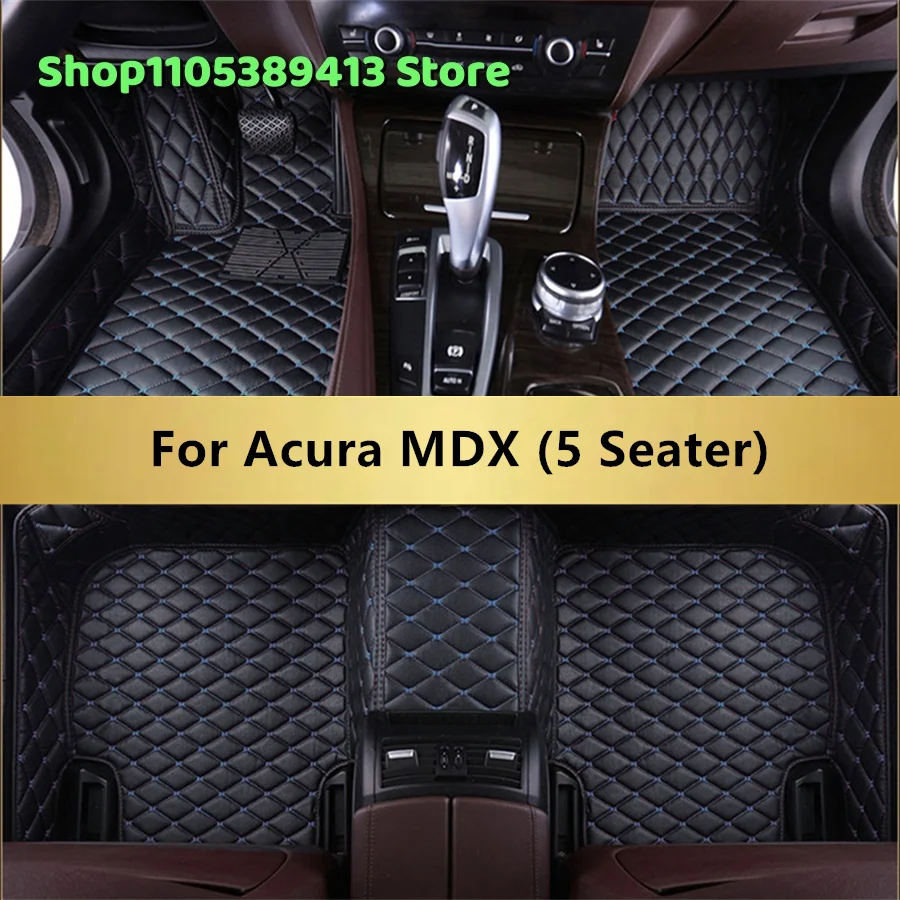 

Artificial leather Custom Car Floor Mats For Acura MDX (5 Seater) 2013 2012 2011 2010 2009 2008 Car Mat Accessories Mats Carpets
