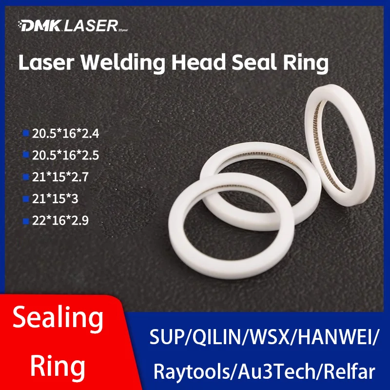 

Laser Welding Head Seal Ring SUP23T PTFE Gasket QILIN Weld Gun Sealing Ring Protective Lens Metal Spring Washer BW101 Relfar WSX
