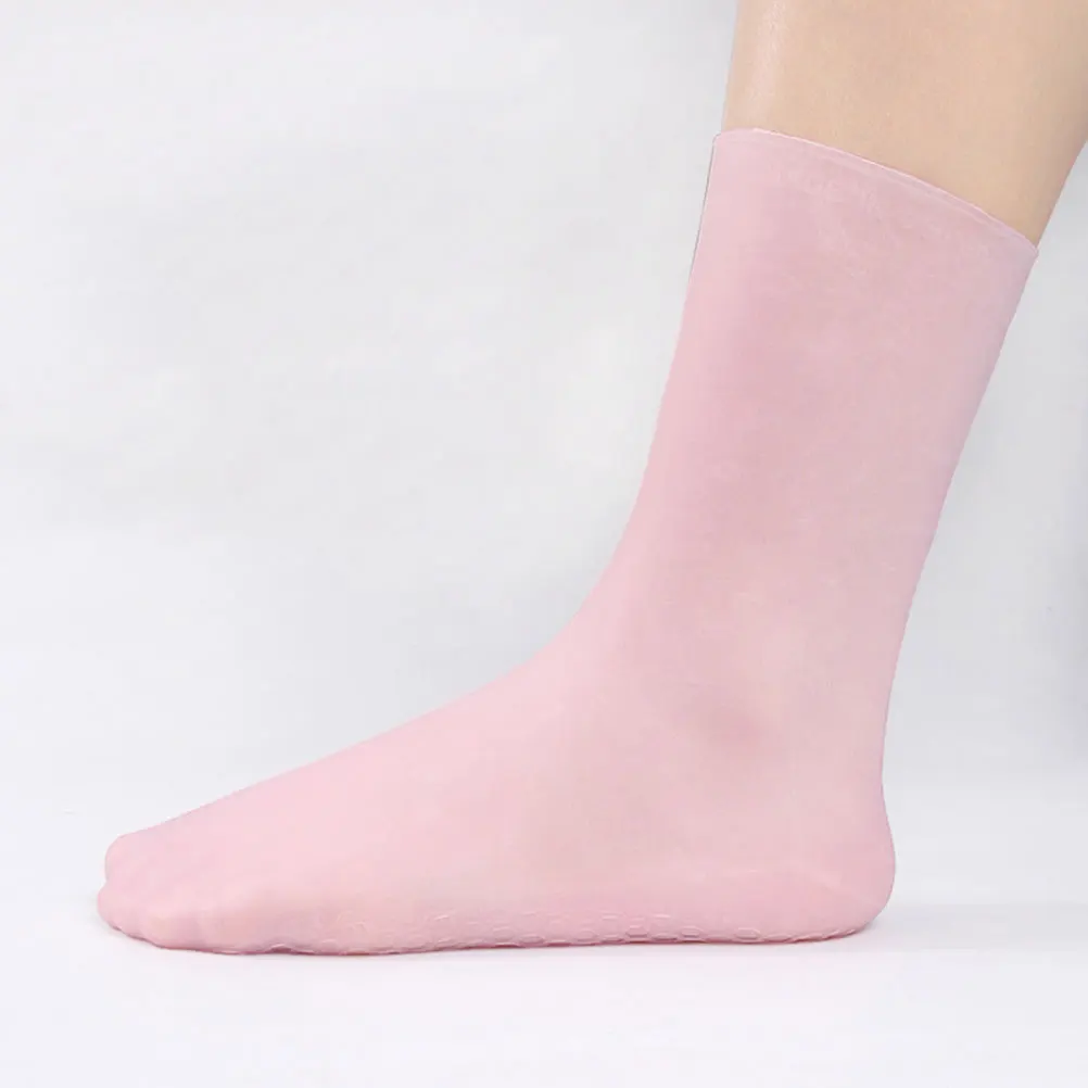 

Silicone Socks Reusable Honeycomb Shock Absorption Soft Material Foot Masks Moisturizing Spa Anti Crack Dry Feet