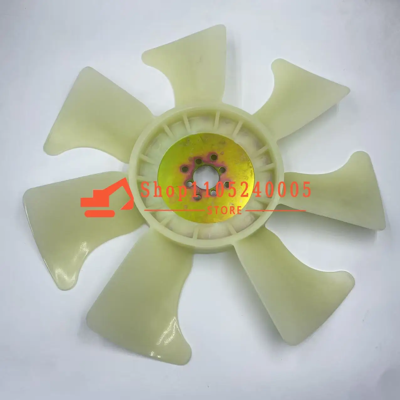 

Лопасть вентилятора двигателя экскаватора, внешний диаметр 380 мм, 4 отверстия, 7 лопастей, U15/20 D722/D1105/V1505