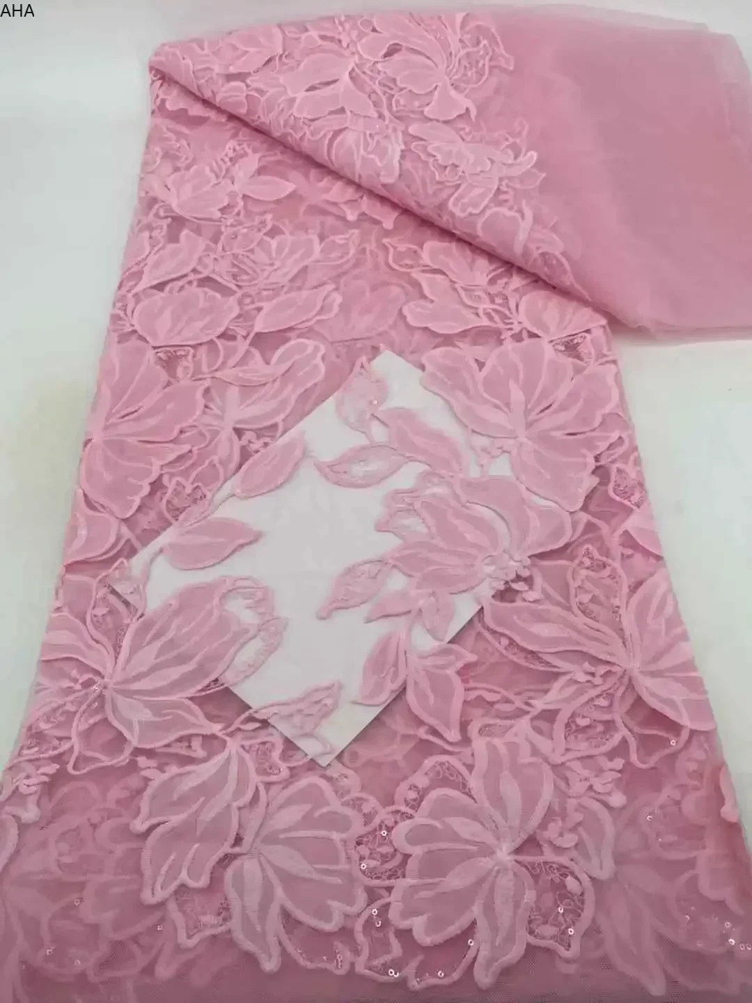

High Quality Milk Silk Chiffon Lace 2025 African Nigerian Guipure Embroidery Organza Tulle Lace Fabric Gown Dress Wedding T704