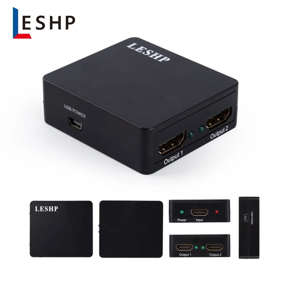 4K HDMI-совместимый переключатель с 2 портами двунаправленный 1x2 / 2x1 HD переключатель сплиттер поддерживает Ultra HD 4K 1080P 3D HDR для Xbox HDTV