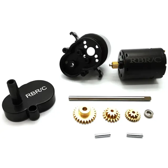 أجزاء ترقية السيارة بجهاز تحكم عن بعد صندوق تروس معدني ، حزام تروس ، محرك فرشاة ، WPL D12 ، 1 ، 10 RC #6