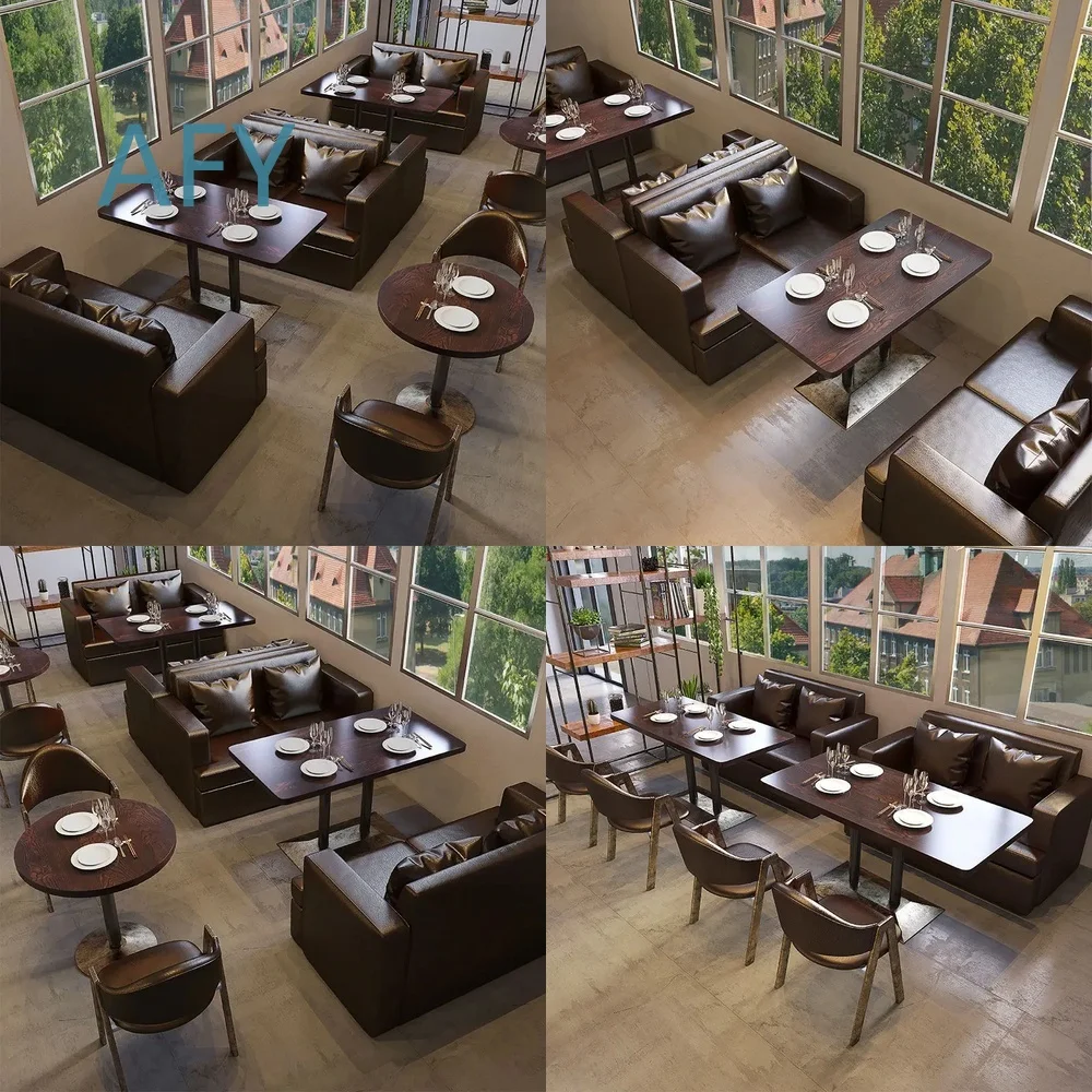 Clear Acrylic Bar Table and Chair Set for Café Restaurant Dessert Shop Milk Tea Store Snack Bar Western Theme Furniture for